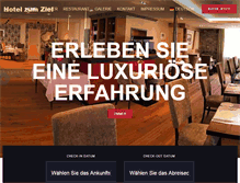 Tablet Screenshot of hotel-ziel.de
